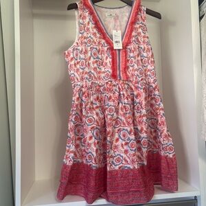 NWT Vineyard Vines Floral Print Pintuck Dress Size M